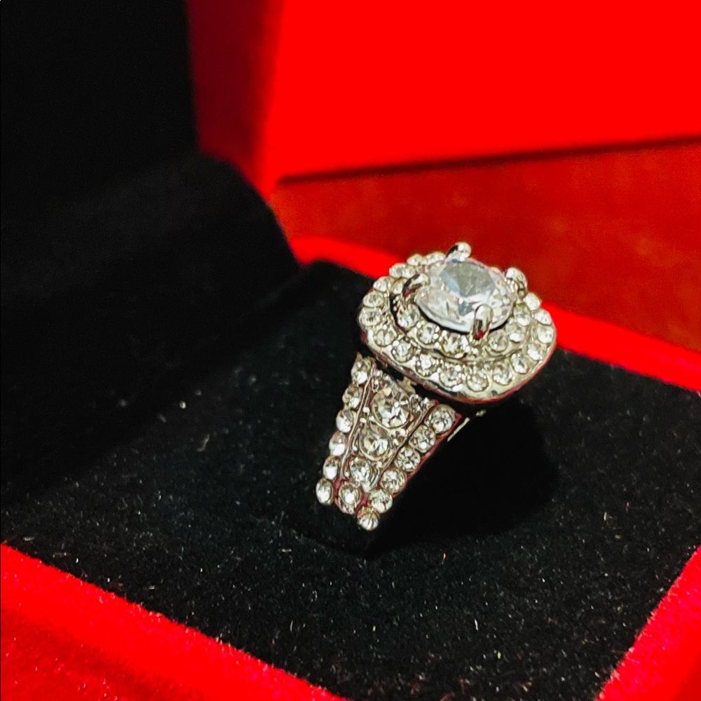 New White Sapphire 925 Silver Rings Set Women Wedding Engagement Jewelry - Picture 5 of 9